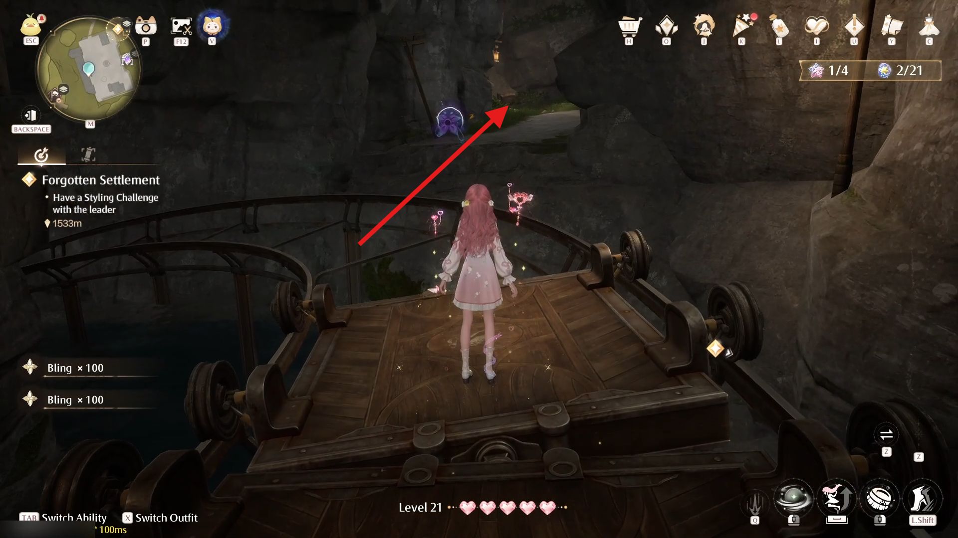 Infinity Nikki: All Whimstars & Dews of Inspiration in Ripple Wine Cellar