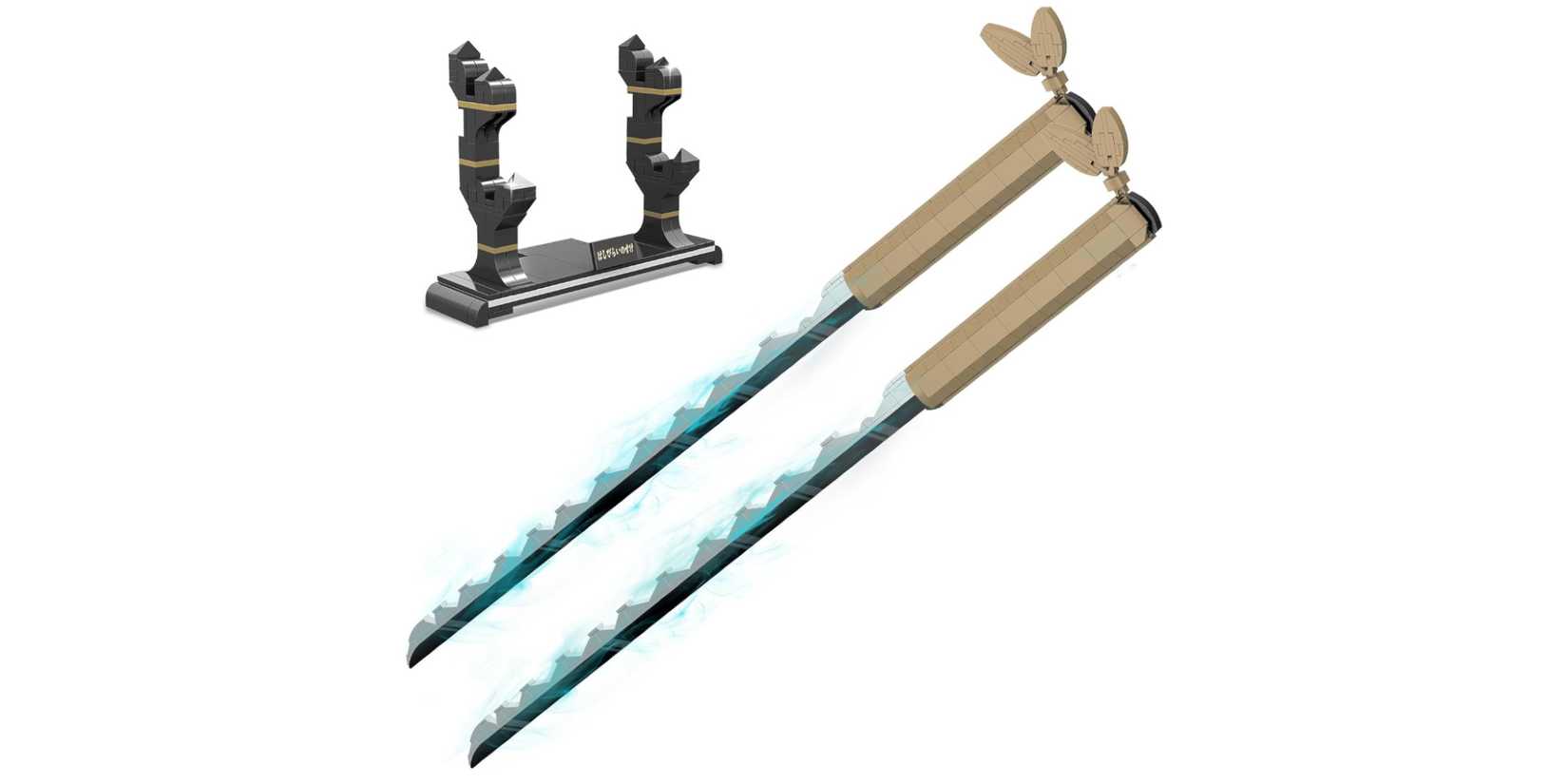 Demon Slayer Inosuke Hashibira’s Dual Nichirin Swords TOY PLAYER buildable set