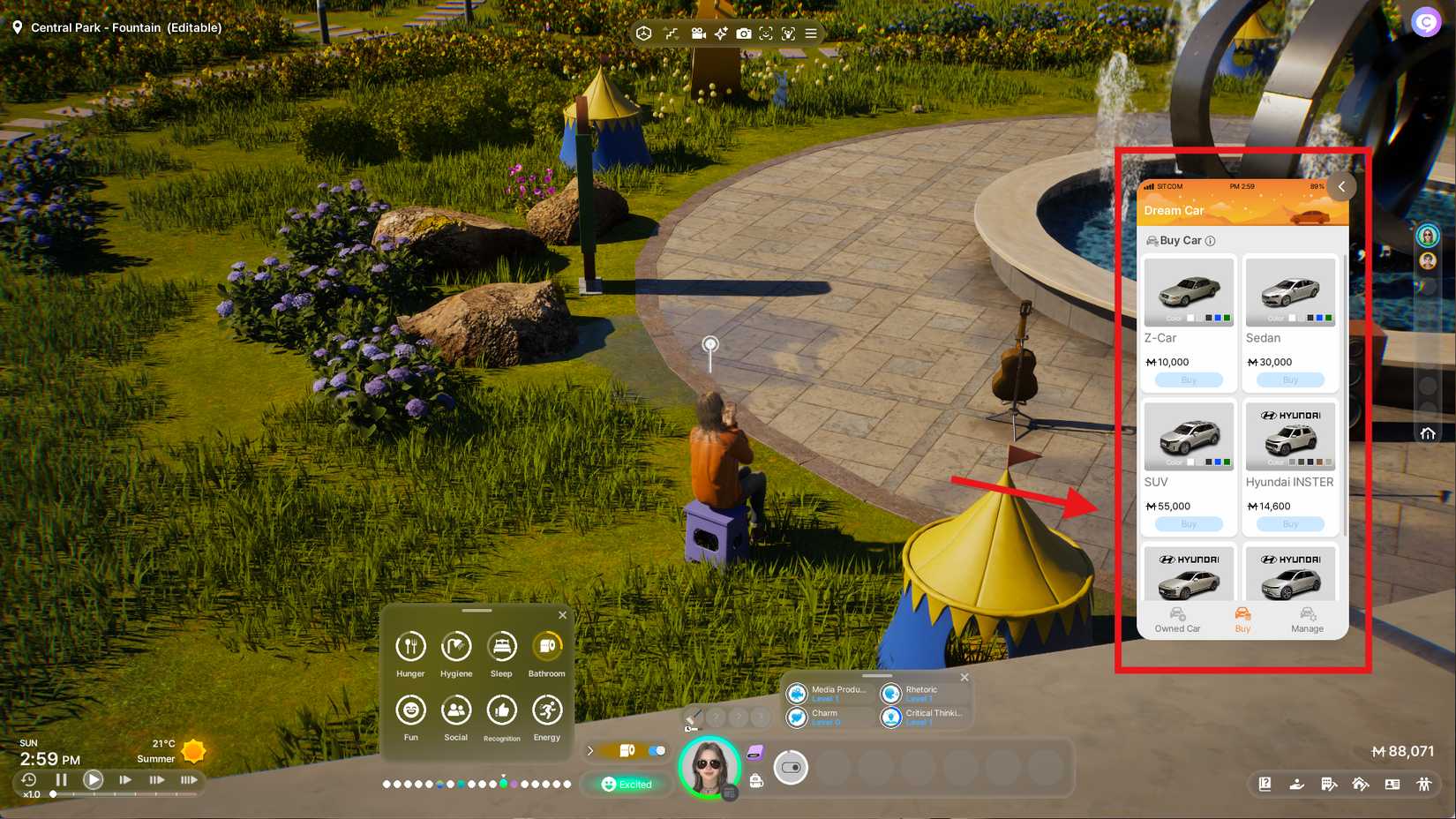 inZOI How to Get a Car and Drive 12