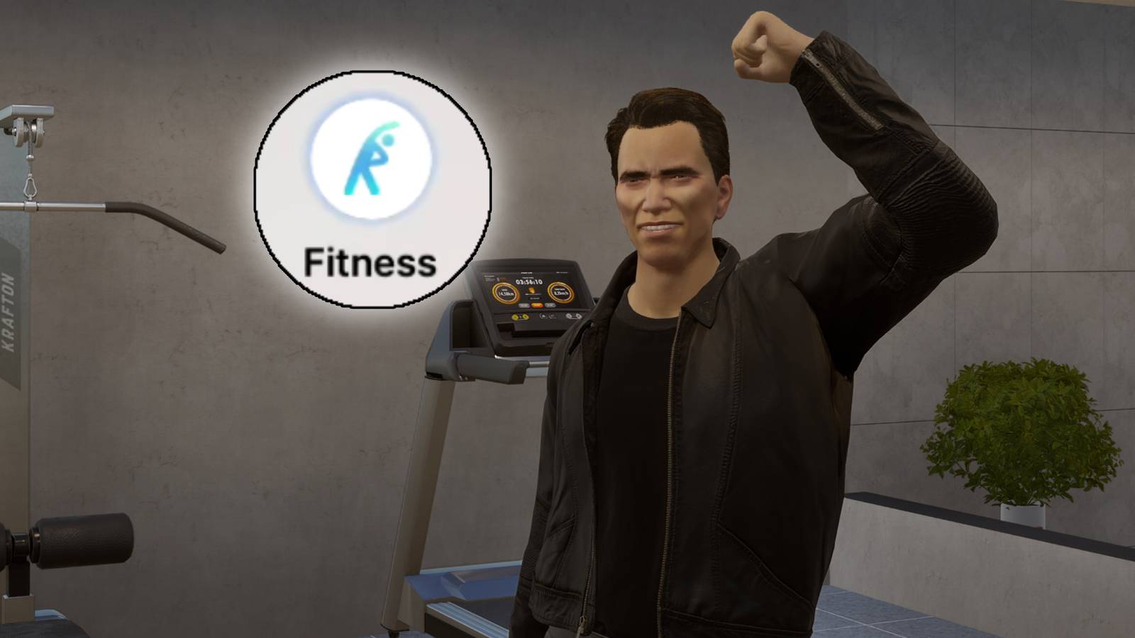 InZoi Increase Fitness Skill Arnold Schwarzenegger T 800 Terminator Working Out Gym