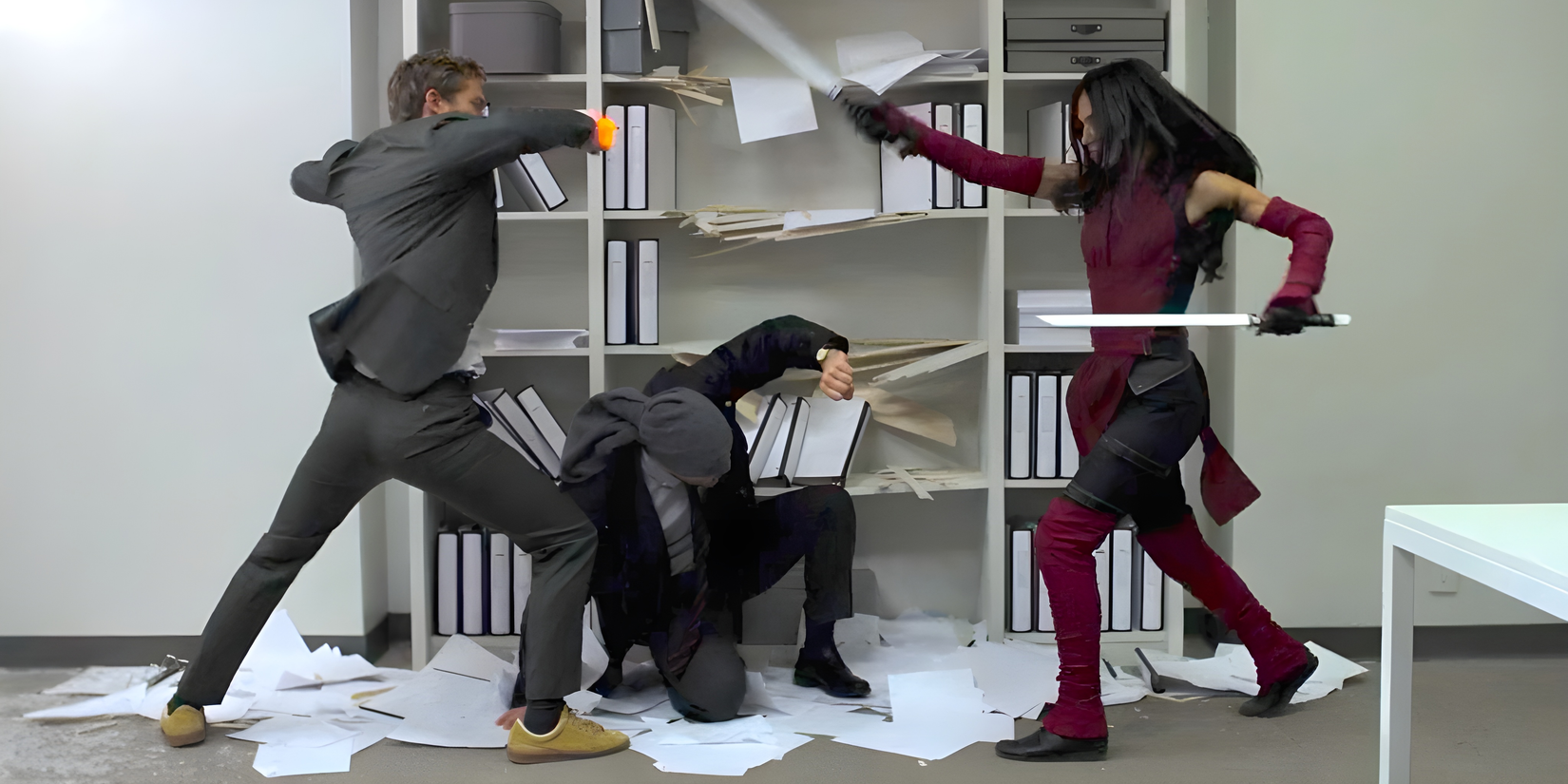 The Defenders Hallway Fight