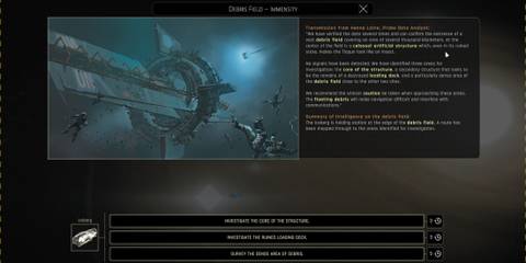 IXION choices in a debris field