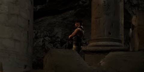 krauser behind a pillar