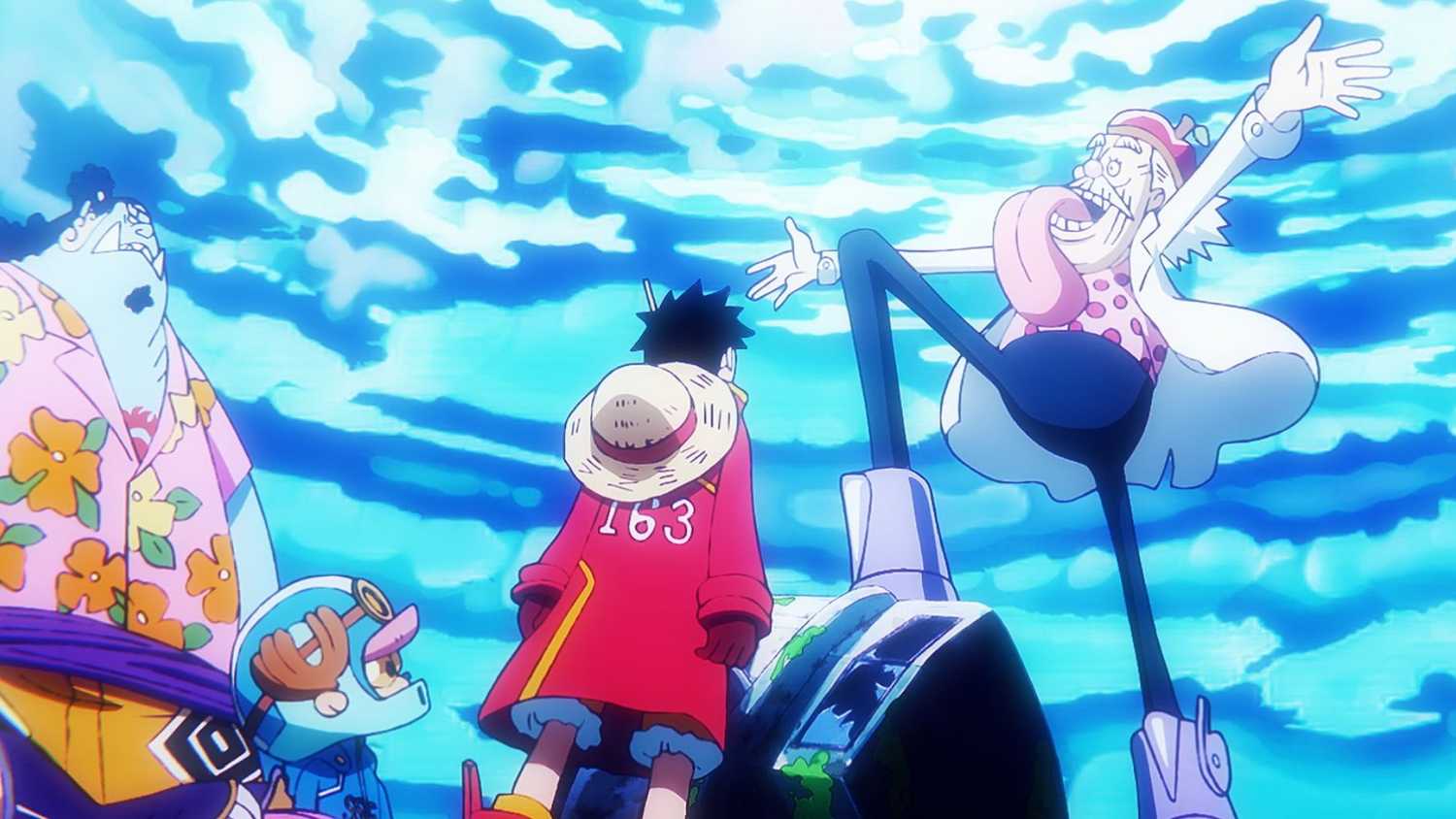 Jinbe, Chopper e Luffy encontram o Doutor Vegapunk