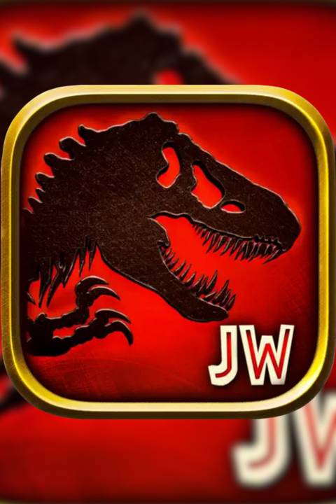 Jurassic World The Game video game cover art tag