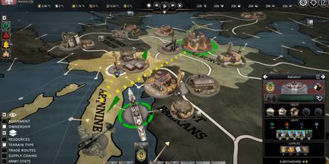 Kaiserpunk managing armed forces