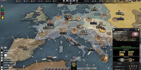 Kaiserpunk map of Europe