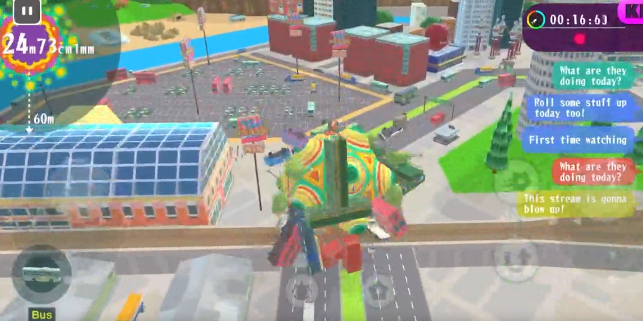 katamari damacy rolling live trailer screenshot 2