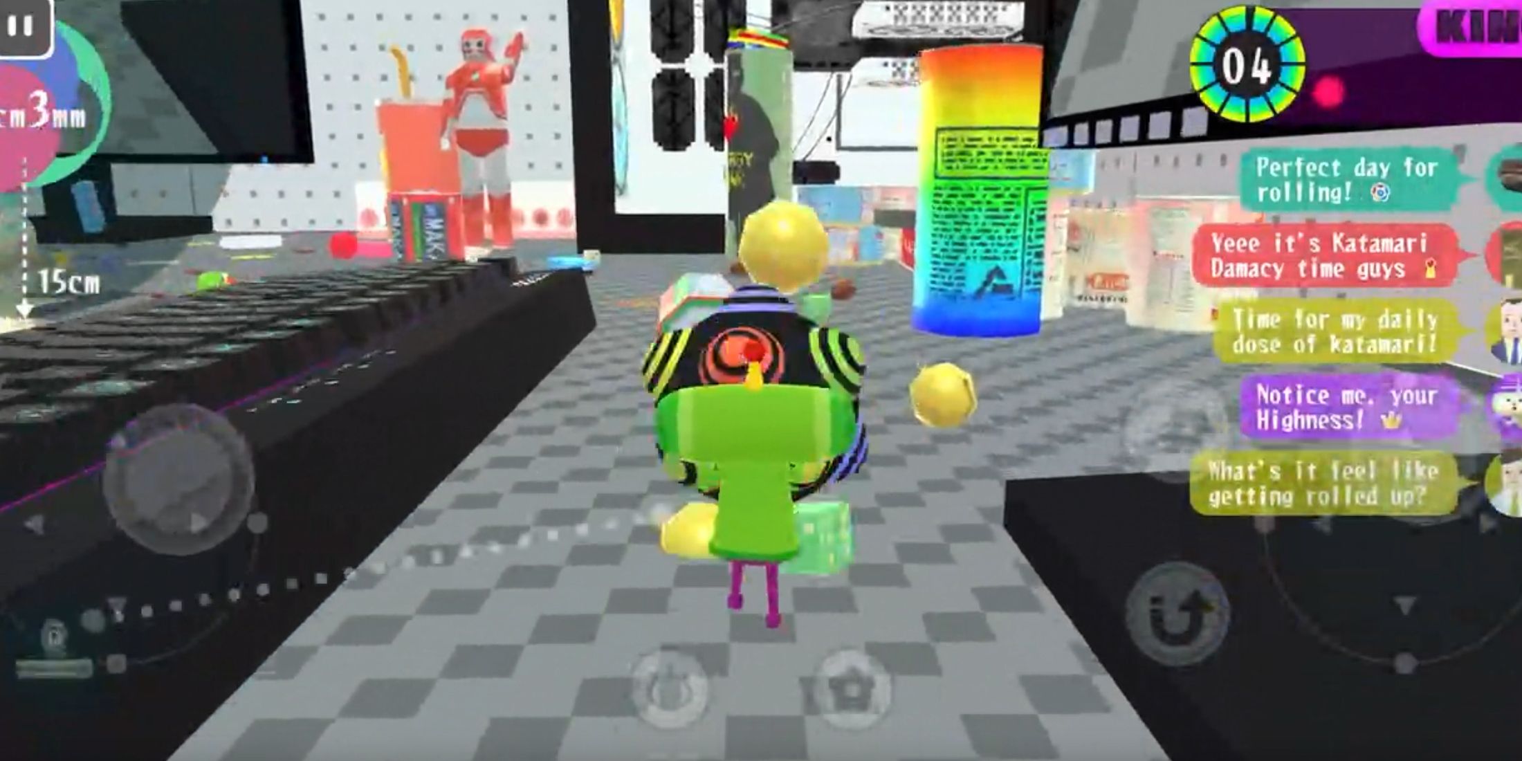 katamari damacy rolling live trailer screenshot