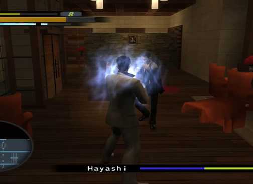 Kazuma Kiryu fighting an enemy in Yakuza