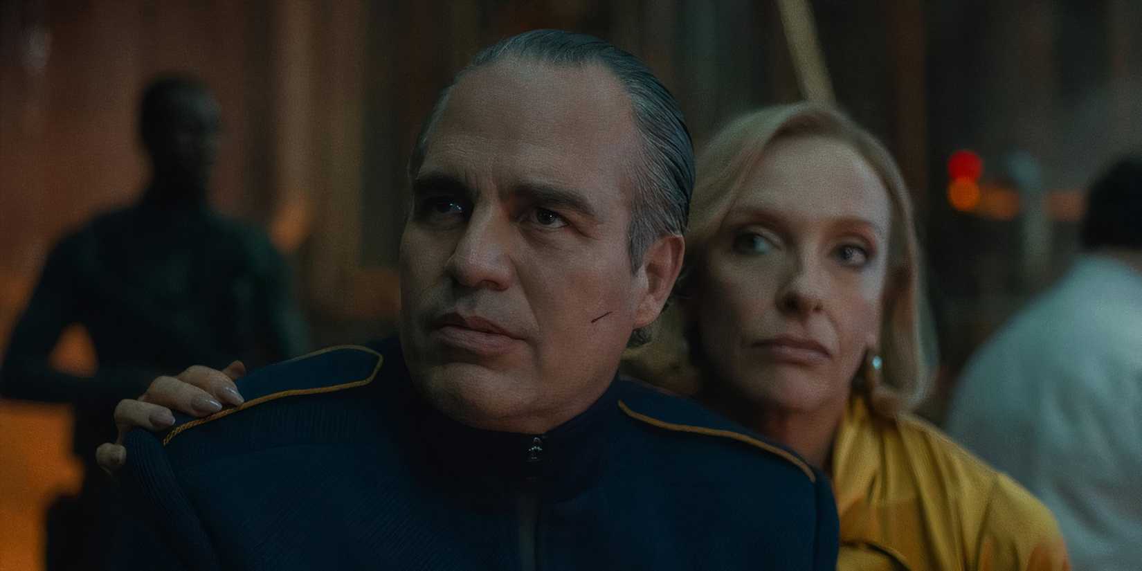 Kenneth and Ylfa in Mickey 17