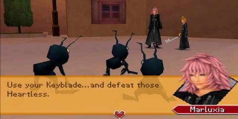 One of the first in-game battles