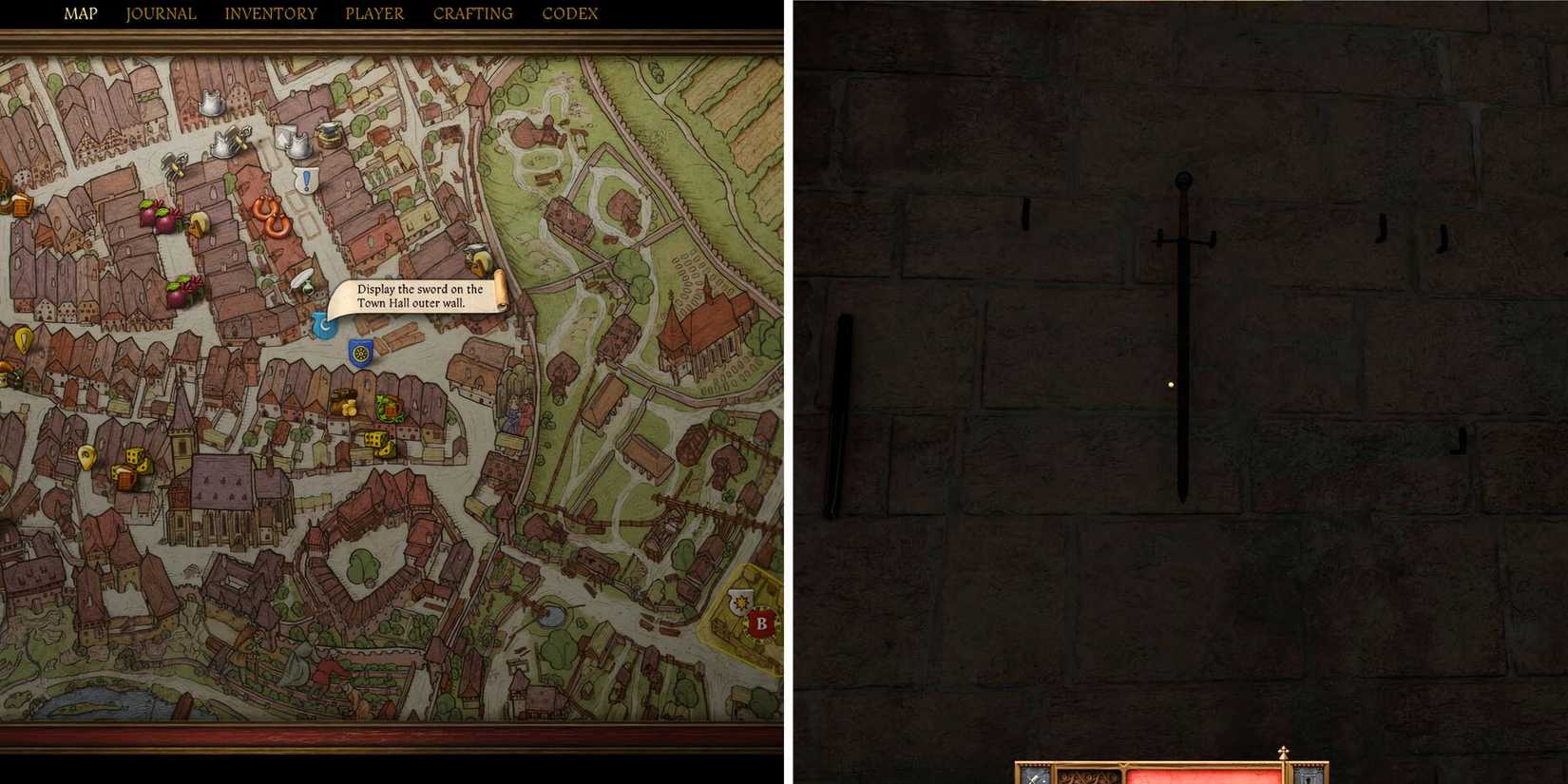 Kingdom Come Deliverance 2 Display the Sword at Town Hall Ars Dimicatoria