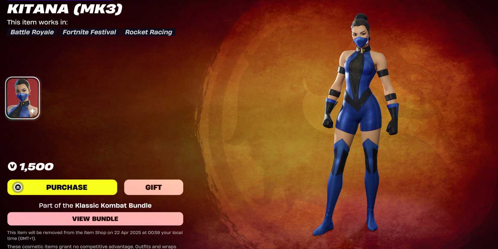 kitana in fortnite