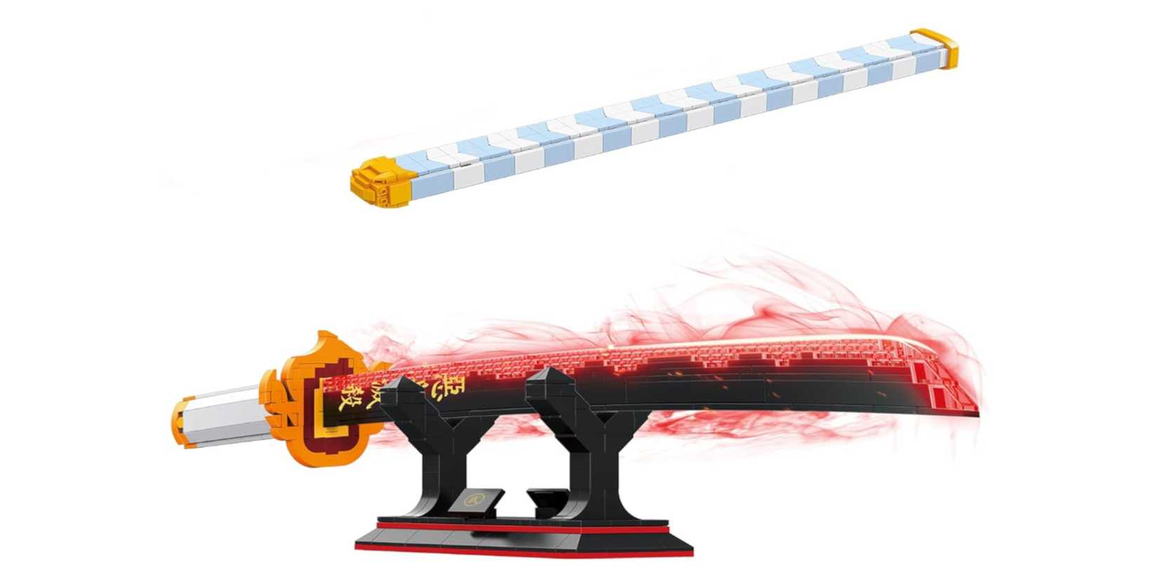 Demon Slayer Kyojuro Rengoku’s Flame Nichirin Katana TOY PLAYER buildable set
