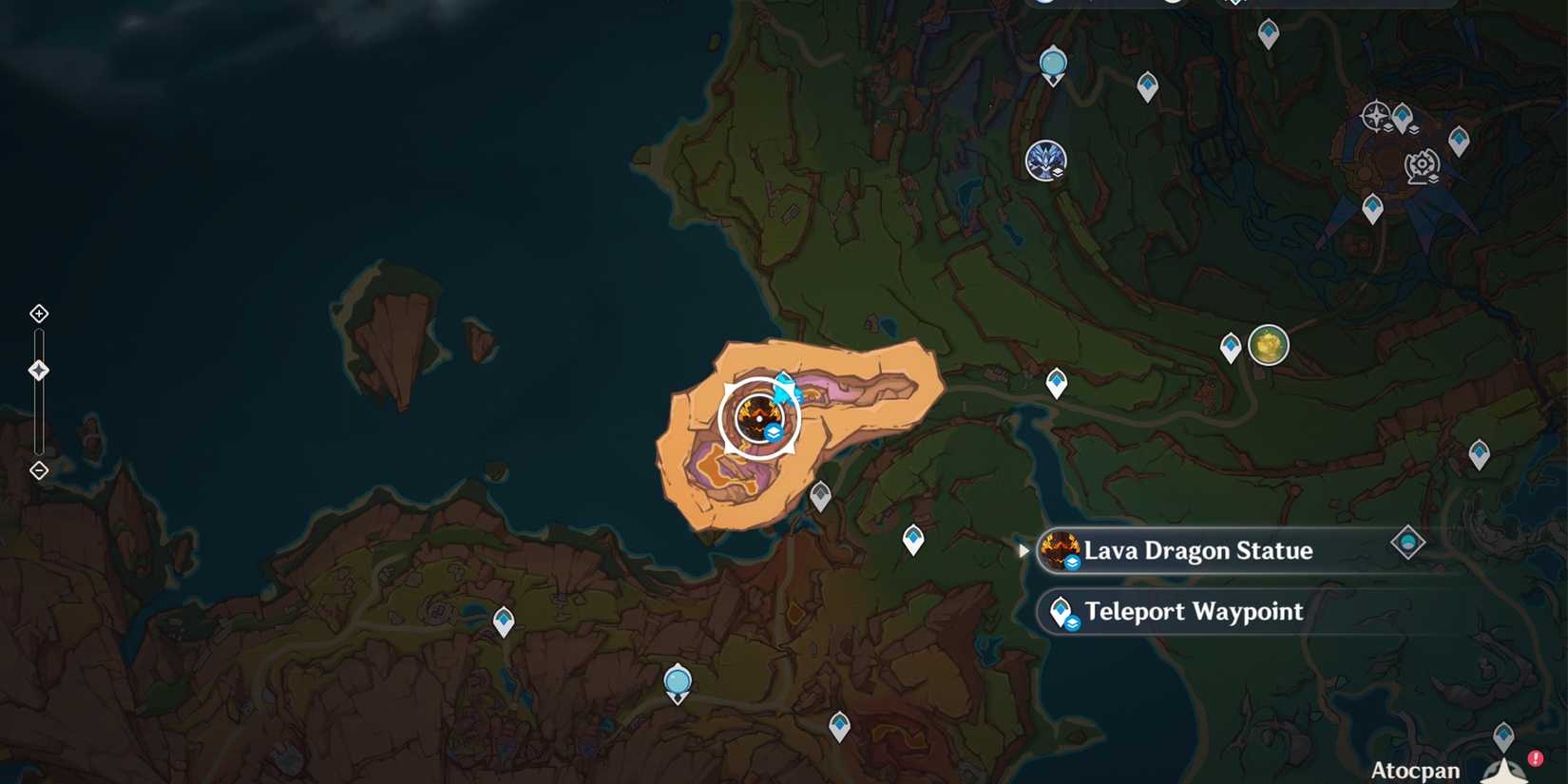 Lava Dragon Statue Boss Location In Genshin Impact