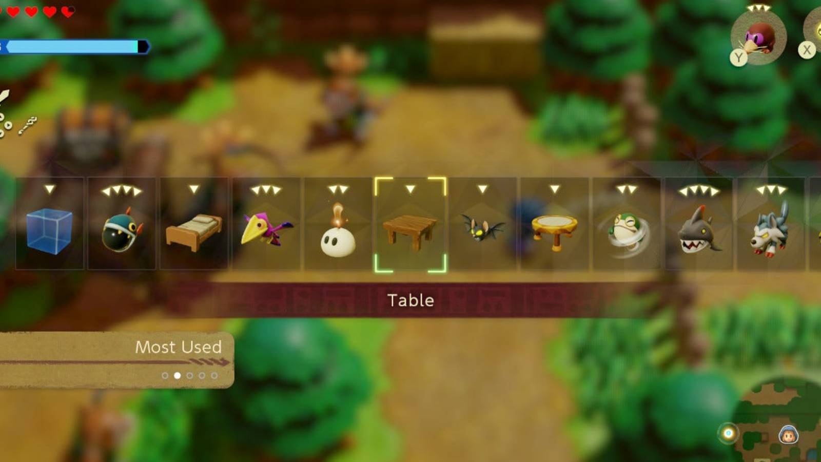 Legend of Zelda Echoes of Wisdom UI