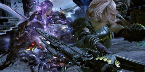 Lightning fighting one of the game's villains.