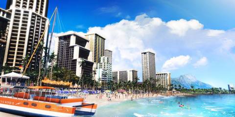 Like A Dragon Infinite Wealth beach in Honolulu City