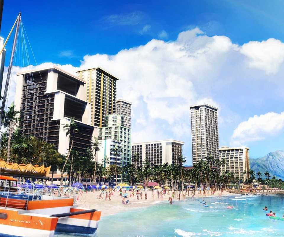 Like A Dragon Infinite Wealth beach in Honolulu City