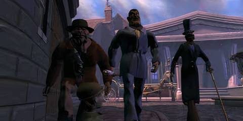 Lord Palethorn and his henchmen in MediEvil 2