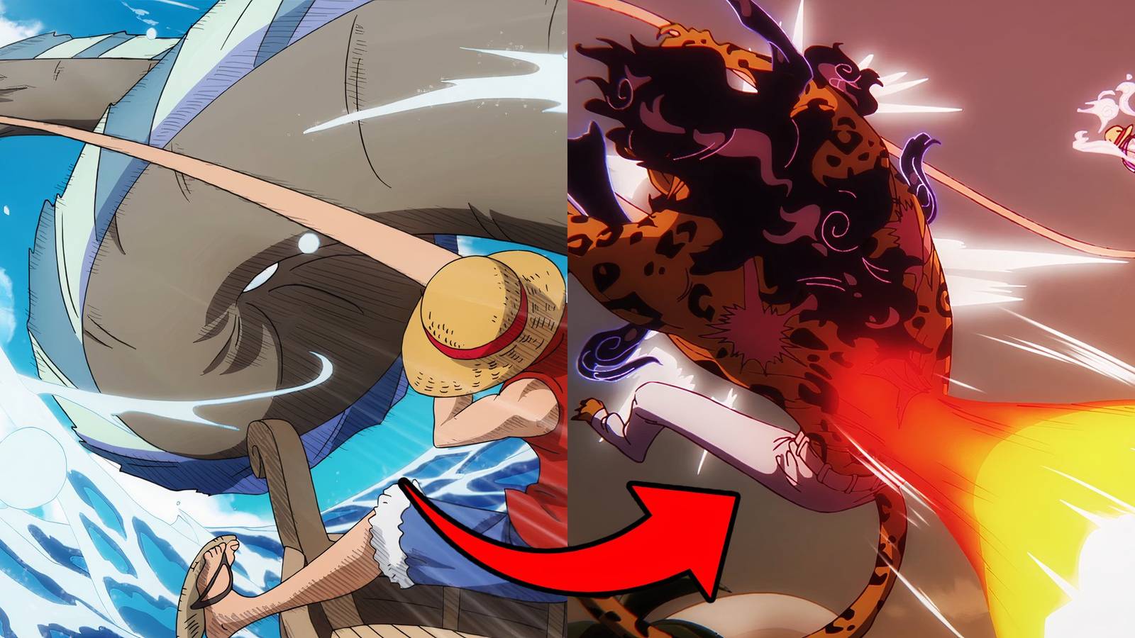 Luffy Attack Evolution