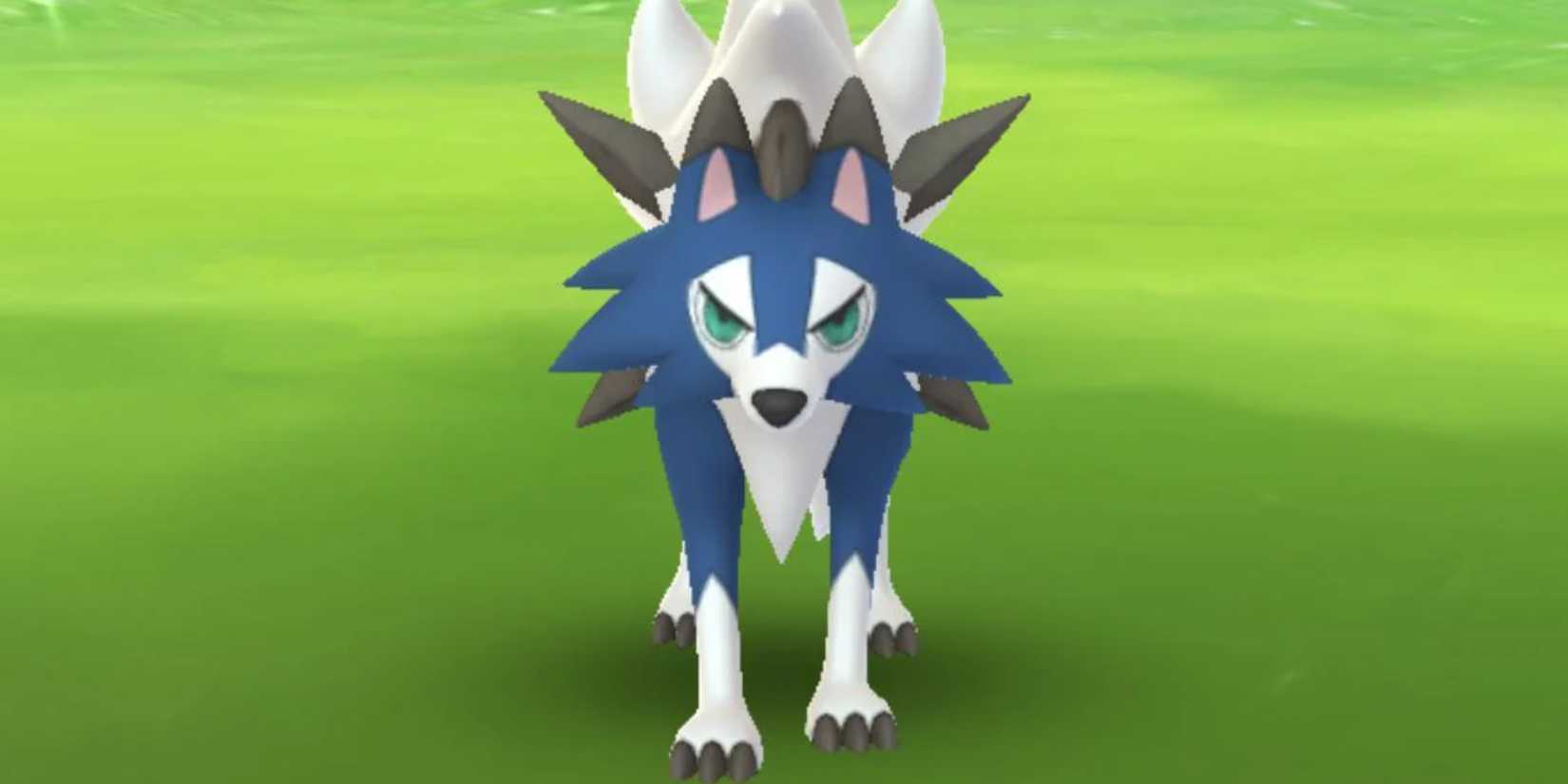 Shiny Lycanroc dusk form in Pokemon Go