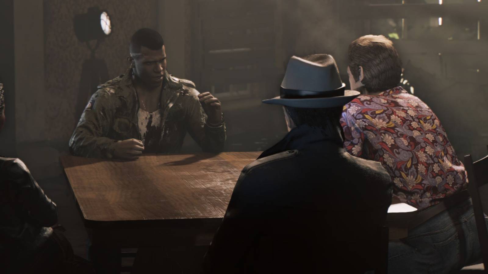 Mafia 3 Lincoln and the underbosses in a meeting