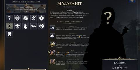 Majapahit Civilization in Civ 7