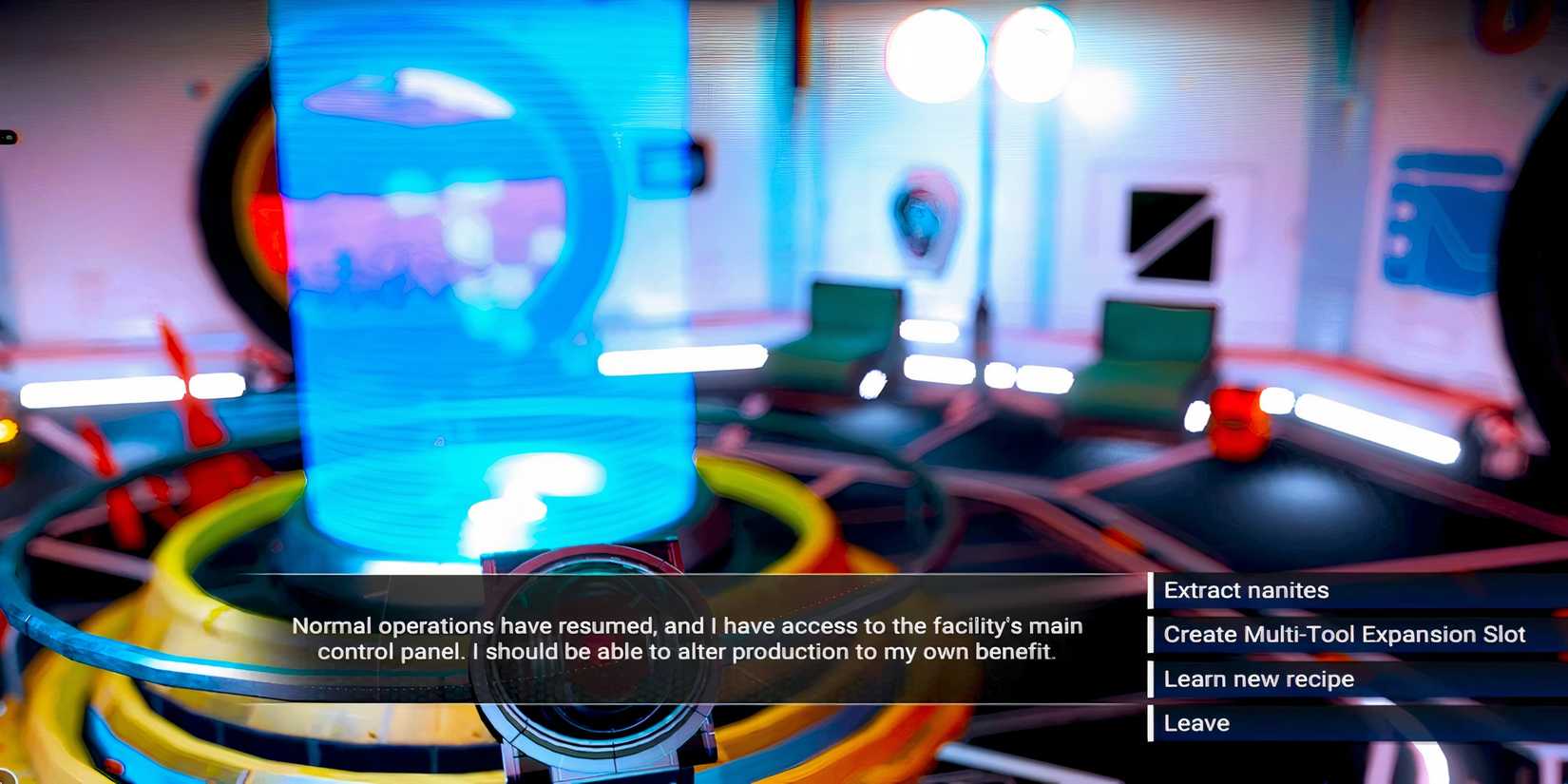 Manufacturing Facility Console in No Man's Sky