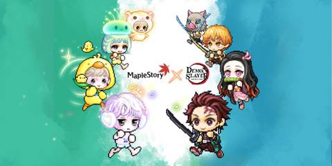 maplestory is hosting a demon slayer crossover