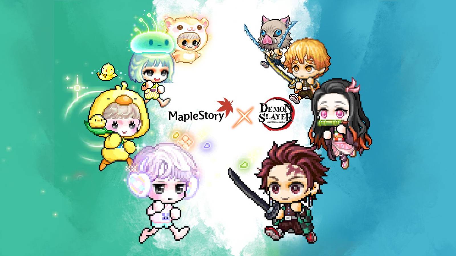 maplestory is hosting a demon slayer crossover