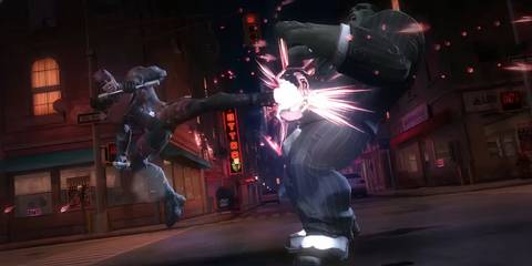 Daredevil fighting Joe Fixit in Marvel Contest Of Champions