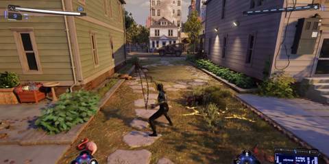 Marvel's Spider-Man 2 combat in a quiet borough