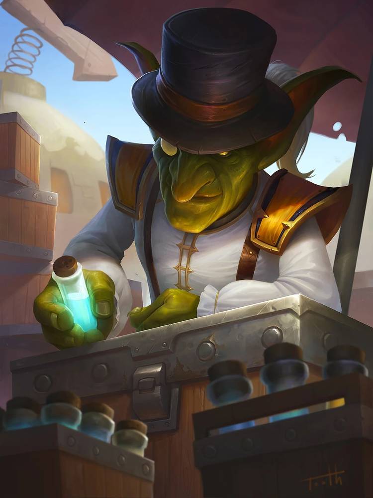Mayor_Noggenfogger undermine hearthstone art warcraft goblin