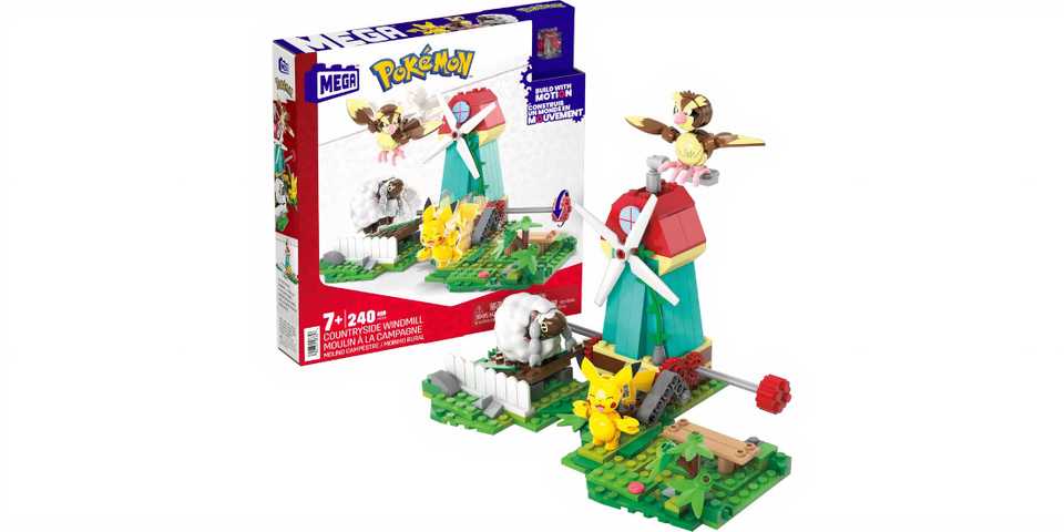 Mega Blok Pokemon Countryside Windmill Set