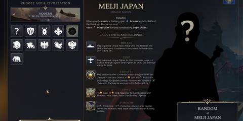 Meiji Civilization in Civ 7