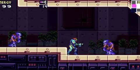 samus fighting two enemies