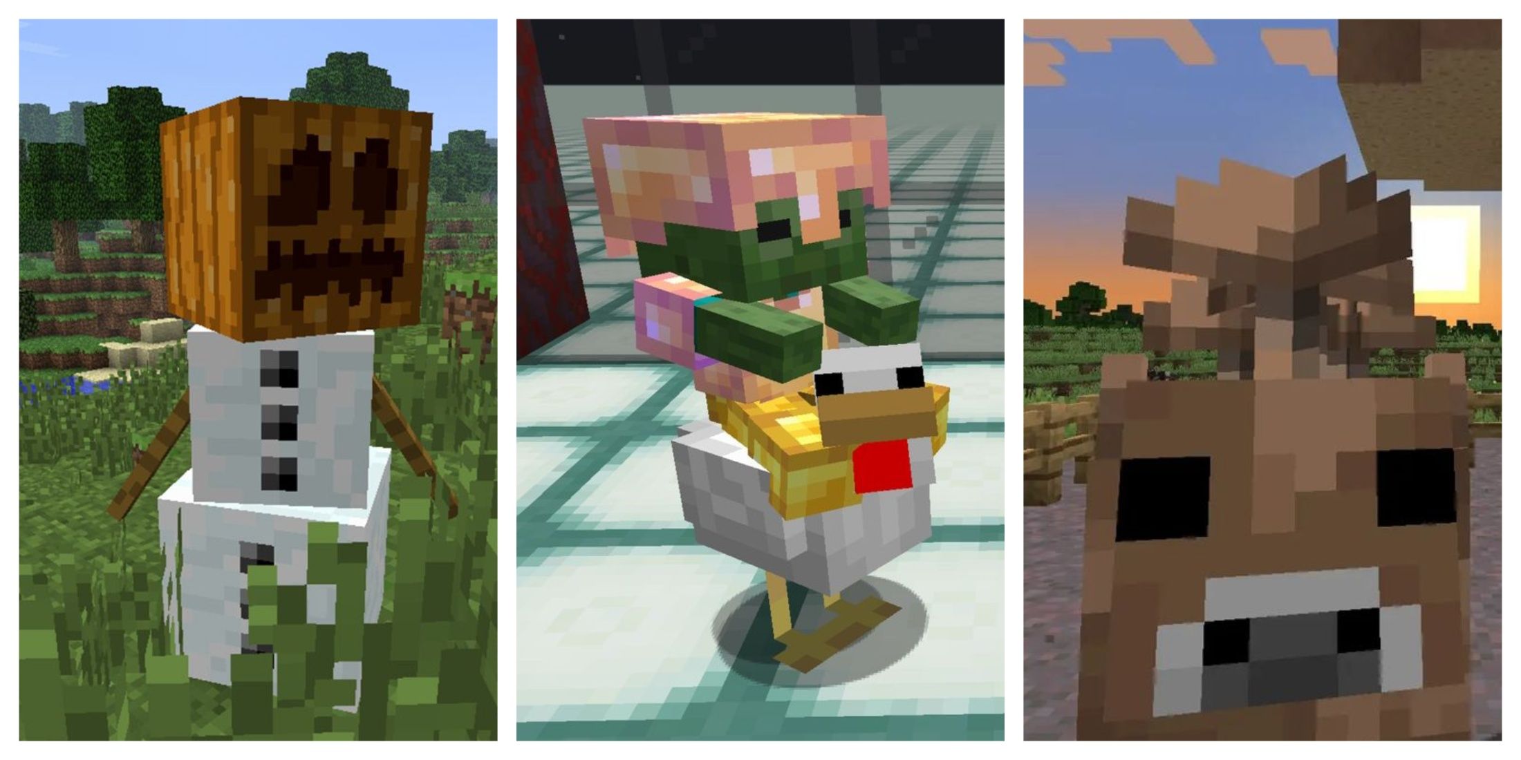 Minecraft, 12 Rarest Mob Variants - Feature Image