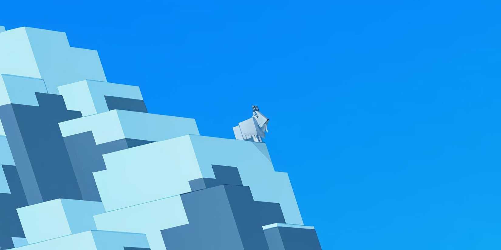 Minecraft 2024 Key Art Goat On Snowy Mountain