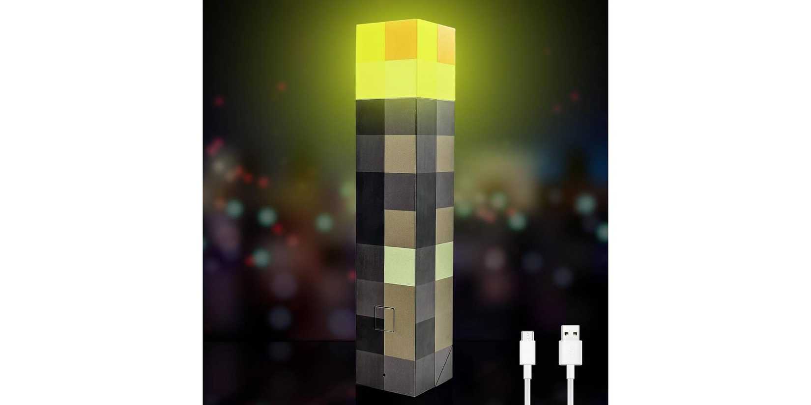 Minecraft Light-up Wall Torch Lamp