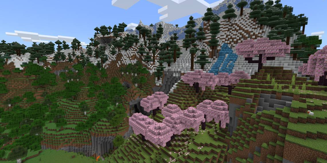 Minecraft tarzı açık dünya görüntüsü