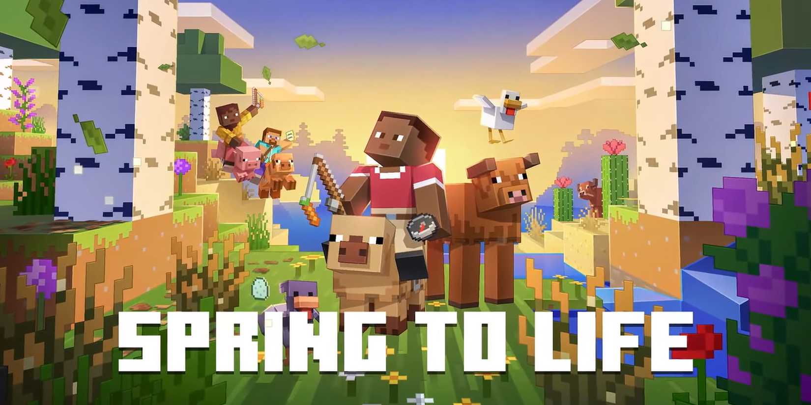 Minecraft Spring To Life Drop Art