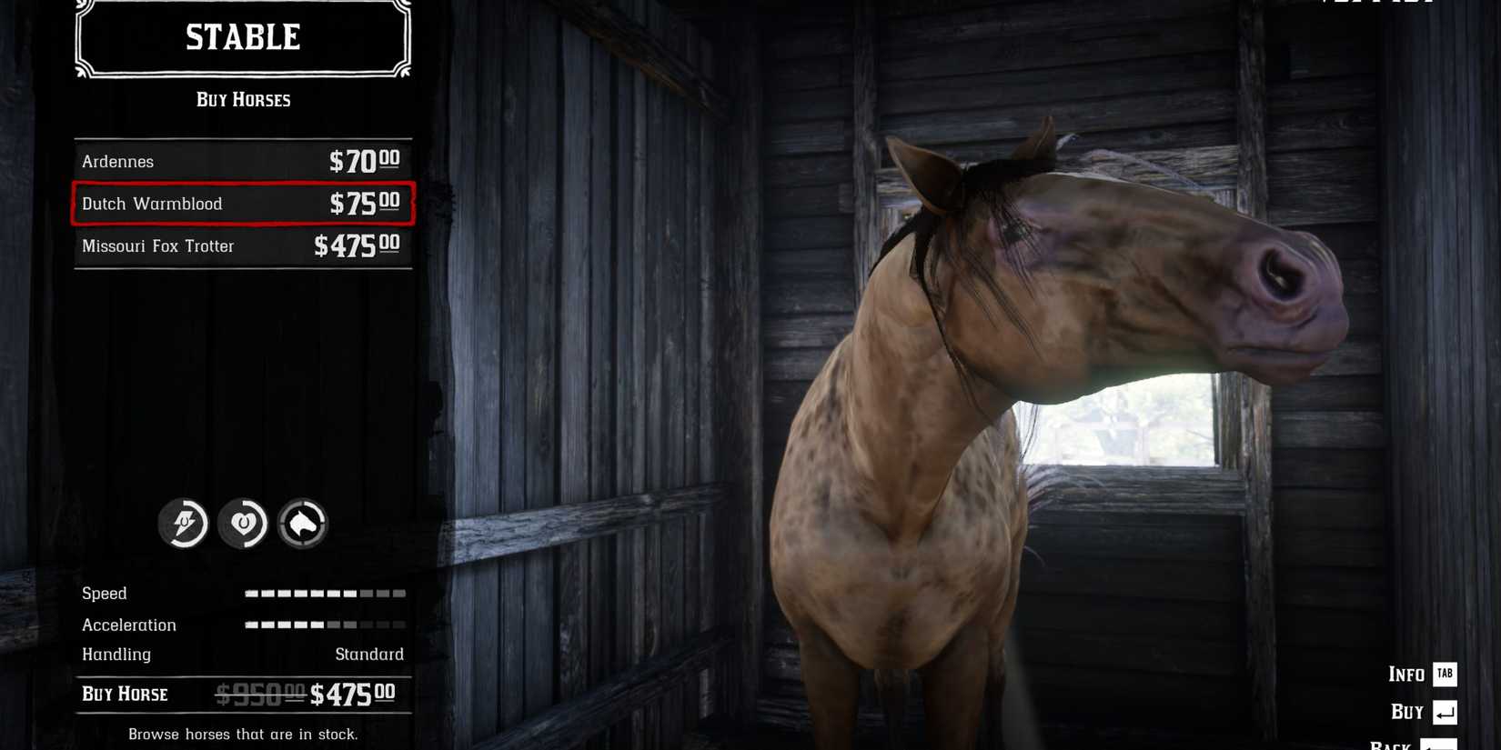 missouri fox trotter amber champagne