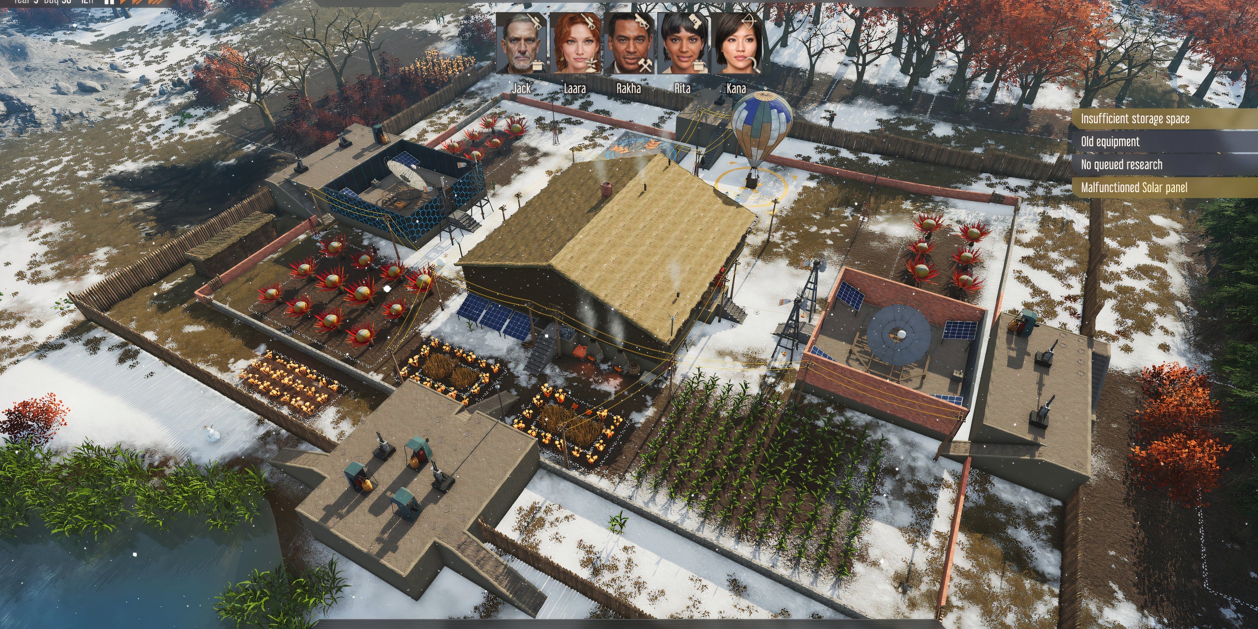 10 Best Survival Games of the 2020s So far a homestead with farming around it