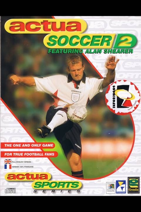 Actua Soccer 2 Tag Page Cover Art