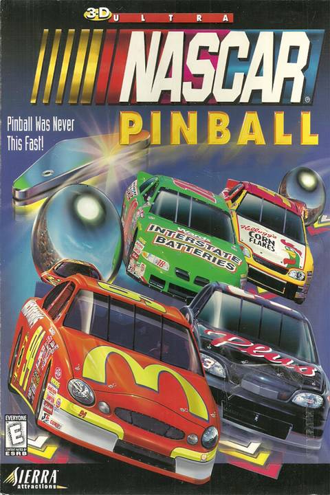 3-D Ultra NASCAR Pinball Tag Page Cover Art