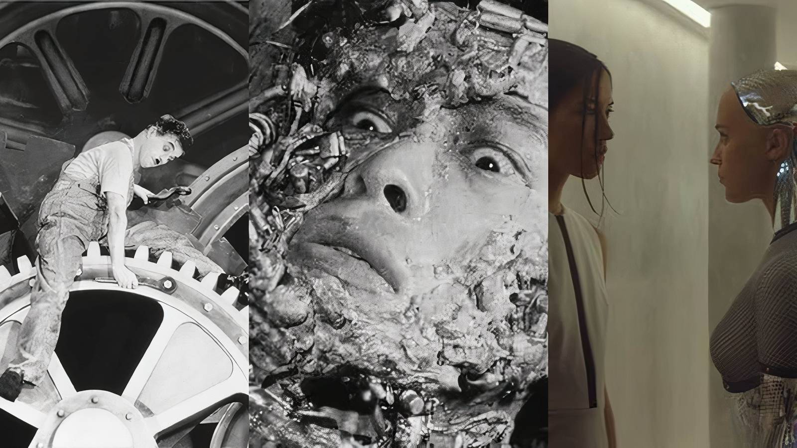 10 Movies About Humanities Struggle With Technology Modern Times, Tetsuo the Iron Man, Ex Machina