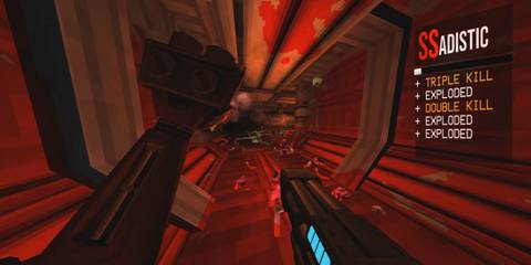 Steam screenshot, player looking at enemy remains