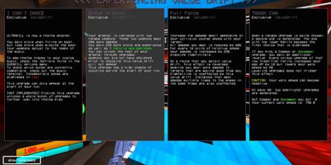 TondarYZD YouTube screenshot, Overkill upgrade selection